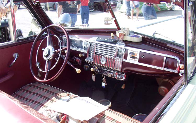 47 Plymouth Convertible Dash